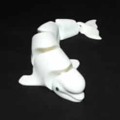Articulated Toy Beluga Whale - Top