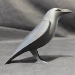 Black Crow Sculpture - Right