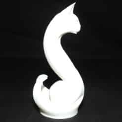 Cat Sitting Minimalist Sculpture - Right