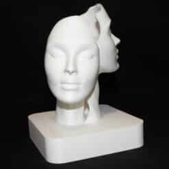 Duality Faces Minimalist Sculpture - Right