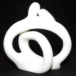 Eternal Embrace Minimalist Sculpture - Back