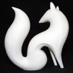 Fox Minimalist Sculpture - Back