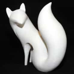 Fox Minimalist Sculpture - Left