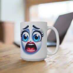 Funny Face Shock 15oz Mug - Lifestyle