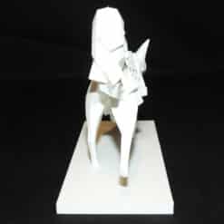 Geometric Abstraction Hunting Fox Sculpture - Back
