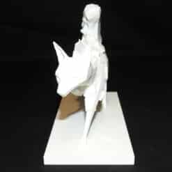 Geometric Abstraction Hunting Fox Sculpture - Front