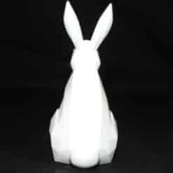 Geometric Rabbit Sculpture - Back