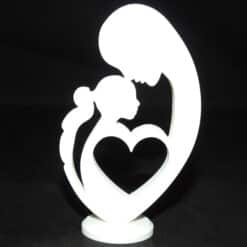 Heart of Connection Girl Sculpture - Back