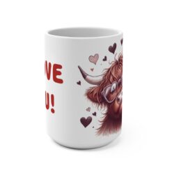 Highland Cow _I LOVE YOU_ 15oz Mug - Front