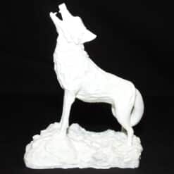 Howling Wolf Sculpture - Left