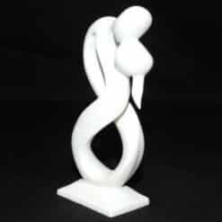 Kiss in Love Minimalist Sculpture - Left
