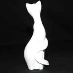 Minimalist Ethereal Cat Sculpture - Back