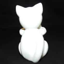 Minimalist Kitten Holding Heart - Back