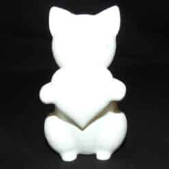 Minimalist Kitten Holding Heart - Front