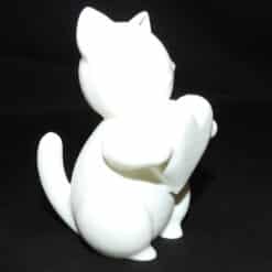 Minimalist Kitten Holding Heart - Right