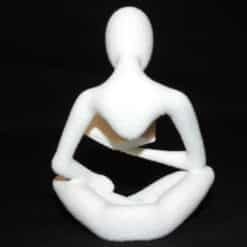 Minimalist Reading Book Sculpture - Back