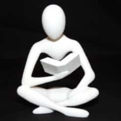 Minimalist Reading Book Sculpture - Front