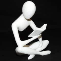 Minimalist Reading Book Sculpture - Right