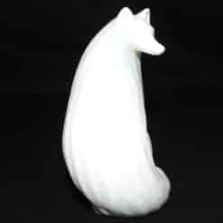 Minimalist Wolf Sculpture - Back
