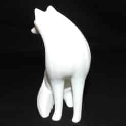Minimalist Wolf Sculpture - Front