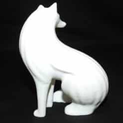 Minimalist Wolf Sculpture - Left