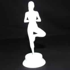 Minimalist Yoga Woman Statue - Back