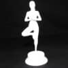 Minimalist Yoga Woman Statue - Front