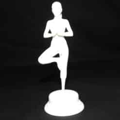 Minimalist Yoga Woman Statue - Front