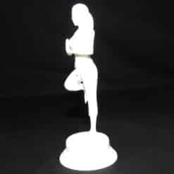 Minimalist Yoga Woman Statue - Left