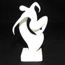 Minimalistic Dancing Abstract Figure Sculpture - Front