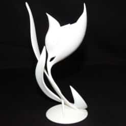 Modern Flower Sculpture - Back
