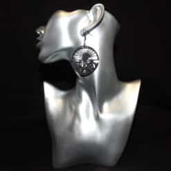 Mountains & Sun Matte PLA 3D Printed Earrings - Head