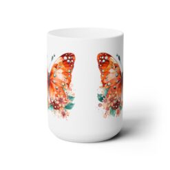Orange Butterflies 15oz Mug - Front