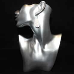 Polka Dotted Easter Egg Matte PLA 3D Printed Earrings - Head