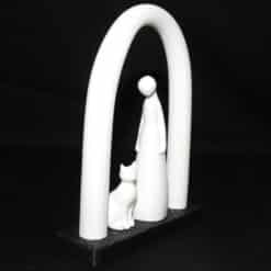 Serene Encounter Minimalist Sculpture - Right