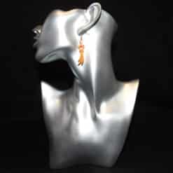 Shooting Star Matte PLA 3D Printed Earrings - Head