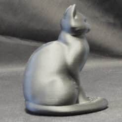 Sitting Black Cat Sculpture - Right