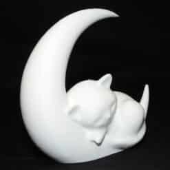 The Kitten and the Moon Minimalist Sculpture - Right