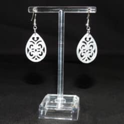 Ursula Abstract Matte PLA 3D Printed Earrings - Back