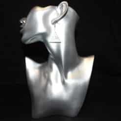 Waves of Geometry Matte PLA 3D Printed Earrings - Head