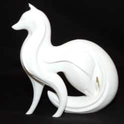 Wolf Minimalist Sculpture - Left