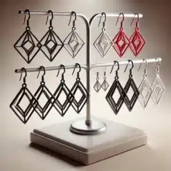 Abstract 3D Printed Earrings