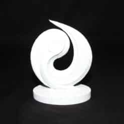 Abstract Life Flow Sculpture - Symbol of Vitality - Front