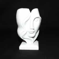 Abstract Serenity - The Modern Art Face Sculpture - Front