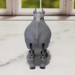 Articulated Toy Rhino - Back