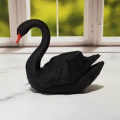 Beautiful Swan Sculpture - Left