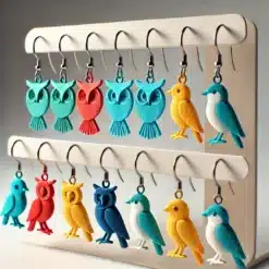 Birds 3D Printed Earrings
