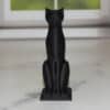 Black Cat Egyptian Pose Sculpture - Front