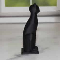 Black Cat Egyptian Pose Sculpture - Right