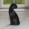 Black Cat Minimalist Sculpture - Left